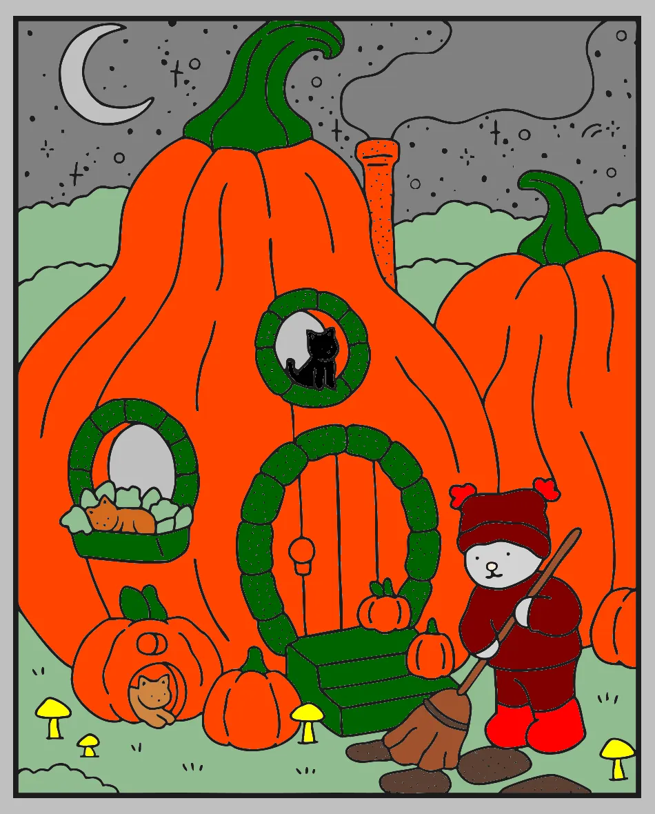 aboboras coloridas – Desenho Colorido Online para Pintar e Imprimir | Jogo de Colorir Grátis no Mundo dos Jogos - Imagem Destacada