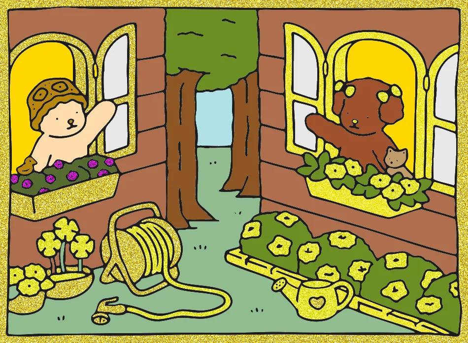 amigas de ouro – Desenho Colorido Online - Imagem Destacada