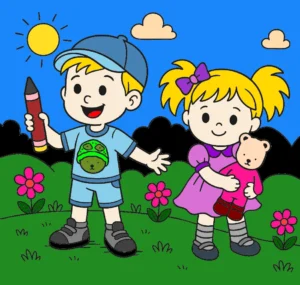 AMIGOS – Desenho Colorido Online