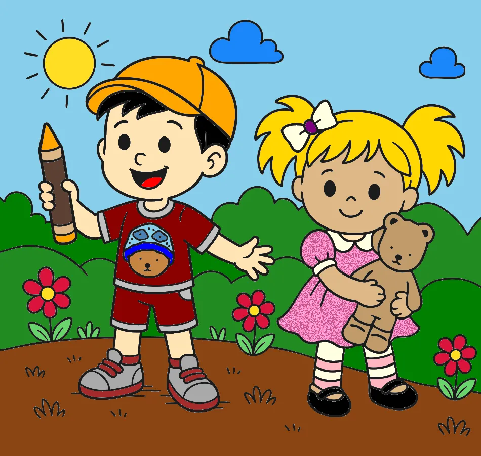 arte da Vivicris – Desenho Colorido Online - Imagem Destacada