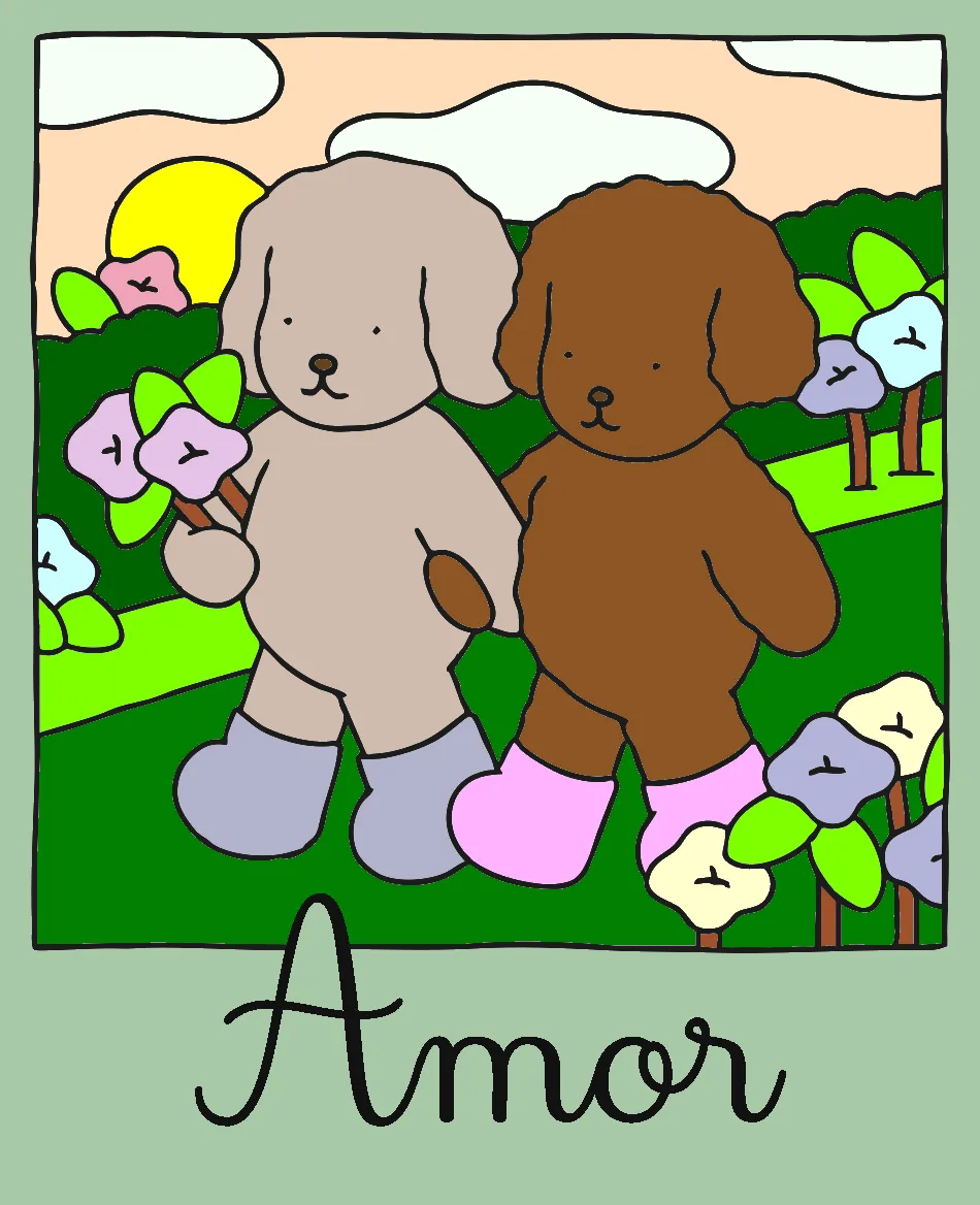 BESTS FRIEND INDO PASSEAR – Desenho Colorido Online para Pintar e Imprimir | Jogo de Colorir Grátis no Mundo dos Jogos - Imagem Destacada