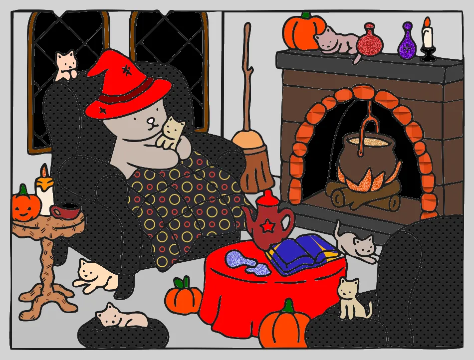 bobie godds hallowen – Desenho Colorido Online para Pintar e Imprimir | Jogo de Colorir Grátis no Mundo dos Jogos - Imagem Destacada