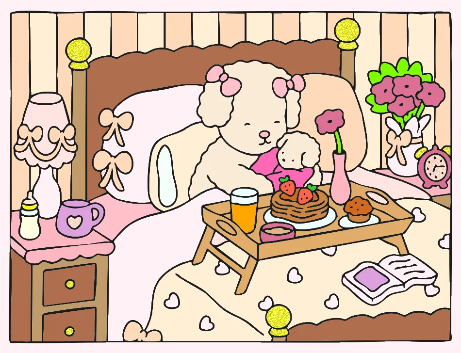 Bom Dia! – Desenho Colorido Online para Pintar e Imprimir | Jogo de Colorir Grátis no Mundo dos Jogos - Imagem Destacada