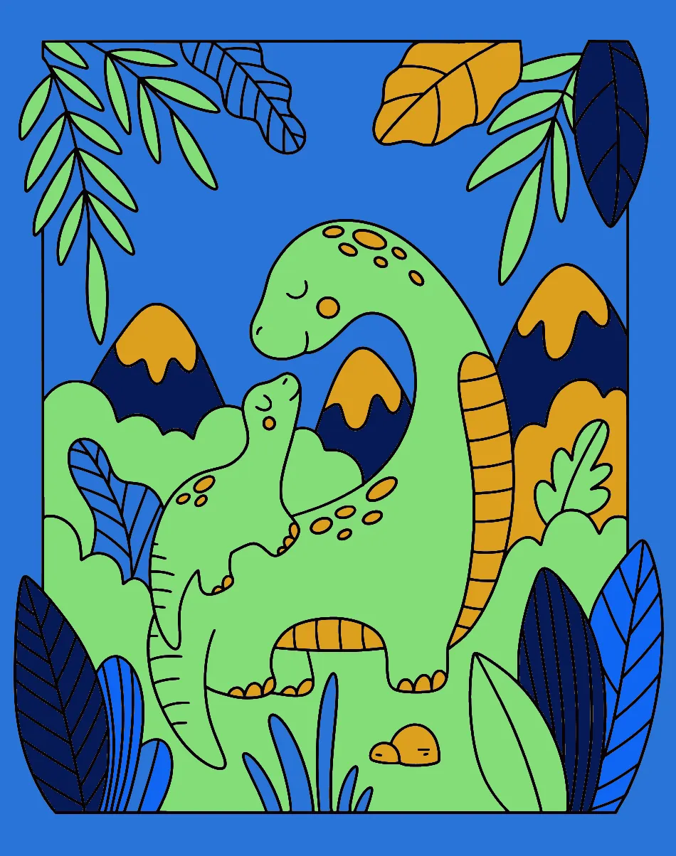 BRAQUIOSSAURO BEBE – Desenho Colorido Online para Pintar e Imprimir | Jogo de Colorir Grátis no Mundo dos Jogos - Imagem Destacada