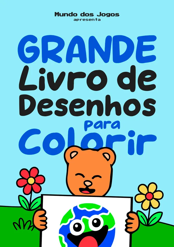 Capa do Grande Livro de Desenhos para Imprimir - Baixar PDF Imprimir Desenhos