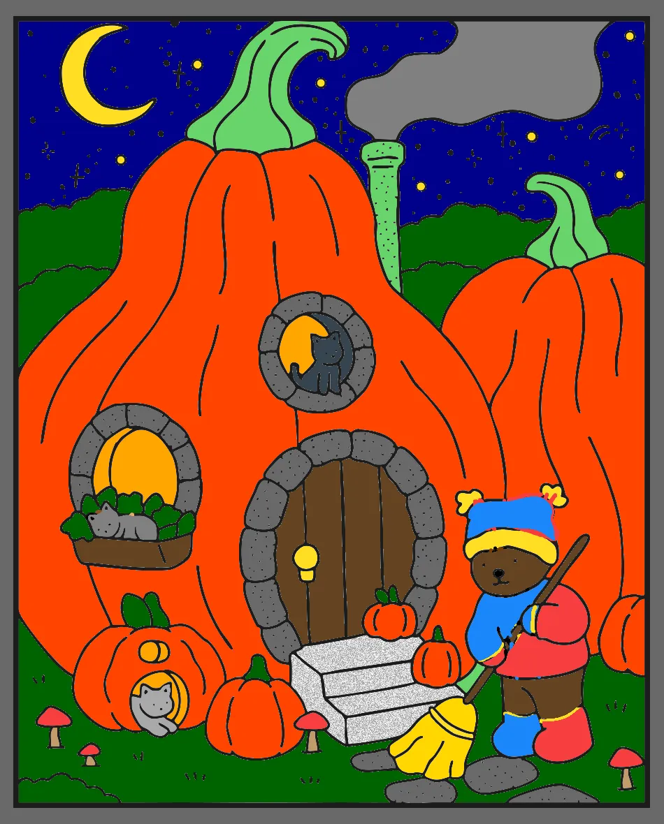 CASA ABOBORA – Desenho Colorido Online - Imagem Destacada