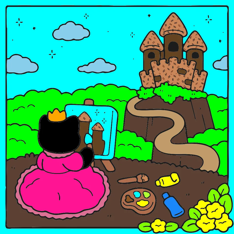 castelo c olo – Desenho Colorido Online para Pintar e Imprimir | Jogo de Colorir Grátis no Mundo dos Jogos - Imagem Destacada