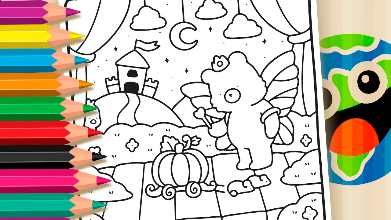 Ursinha Princesa Fada para Colorir Online | Mundo dos Jogos