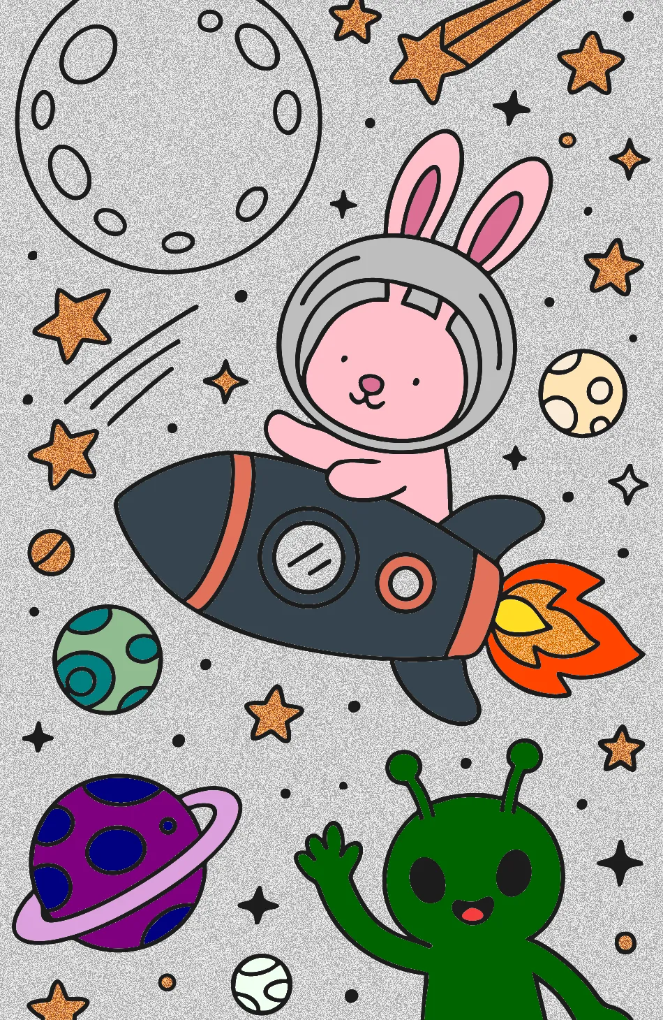 coelho colorido – Desenho Colorido Online para Pintar e Imprimir | Jogo de Colorir Grátis no Mundo dos Jogos - Imagem Destacada