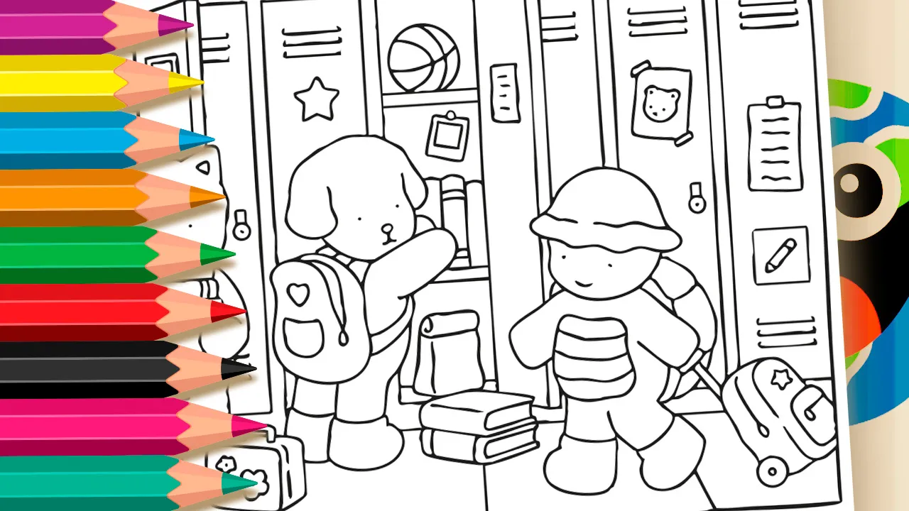 Colorir Bobbie Goods Armários da Escola Online – Divirta-se Grátis!