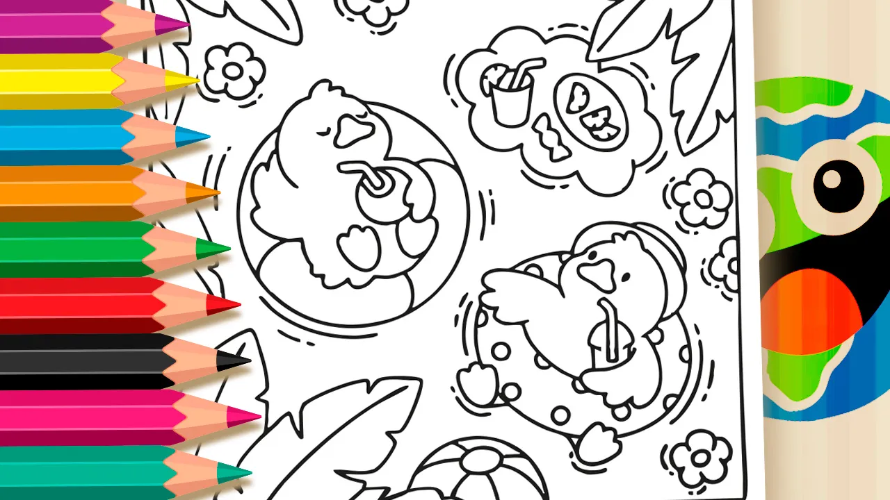 Colorir Patos no Lago Online – Divirta-se Grátis!