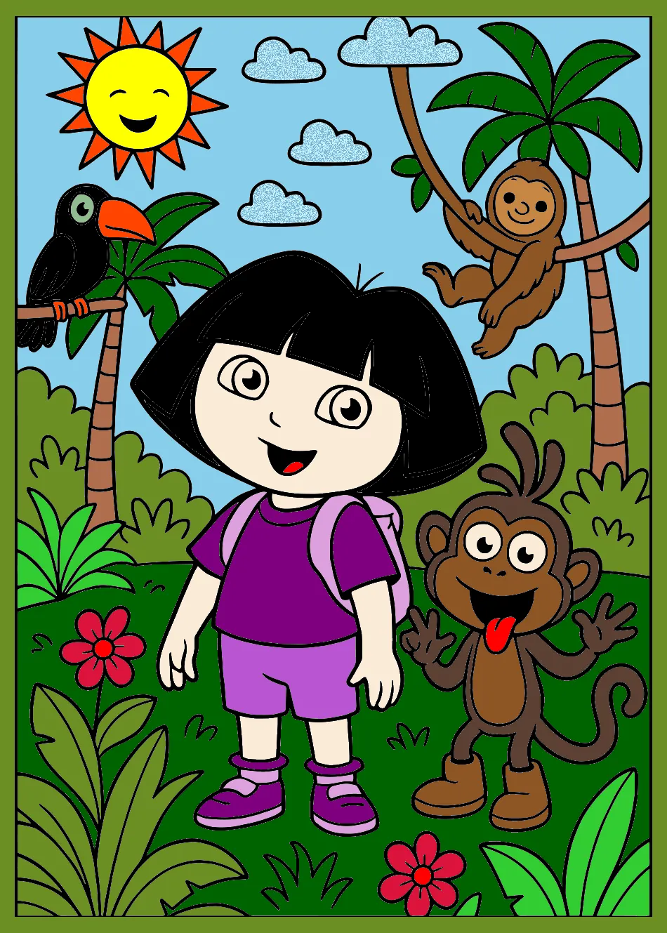 cora avenntureiraa – Desenho Colorido Online para Pintar e Imprimir | Jogo de Colorir Grátis no Mundo dos Jogos - Imagem Destacada