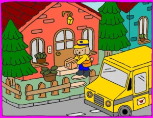 correio – Desenho Colorido Online para Pintar e Imprimir | Jogo de Colorir Grátis no Mundo dos Jogos