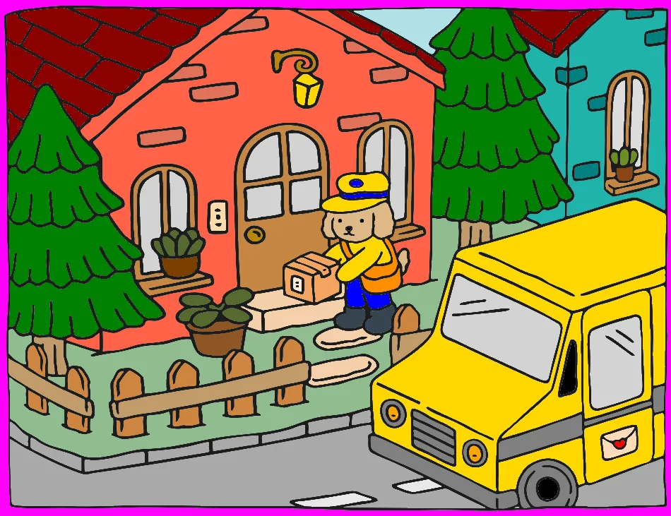 correio – Desenho Colorido Online para Pintar e Imprimir | Jogo de Colorir Grátis no Mundo dos Jogos - Imagem Destacada