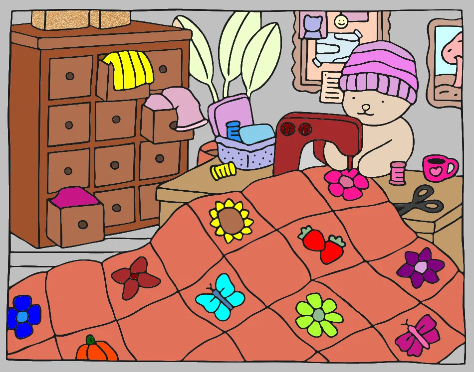 custura colorida – Desenho Colorido Online para Pintar e Imprimir | Jogo de Colorir Grátis no Mundo dos Jogos - Imagem Destacada