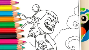 Desenho para colorir Desenho do Ne Zha para Colorir Online | Mundo dos Jogos