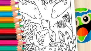 Desenho para colorir Desenho para Colorir Bebê Dinossauro Nascendo - Pinte no Site ou Imprimir Grátis!