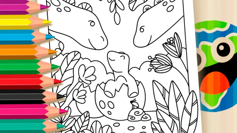 Desenho para colorir Desenho para Colorir Bebê Dinossauro Nascendo - Pinte no Site ou Imprimir Grátis!