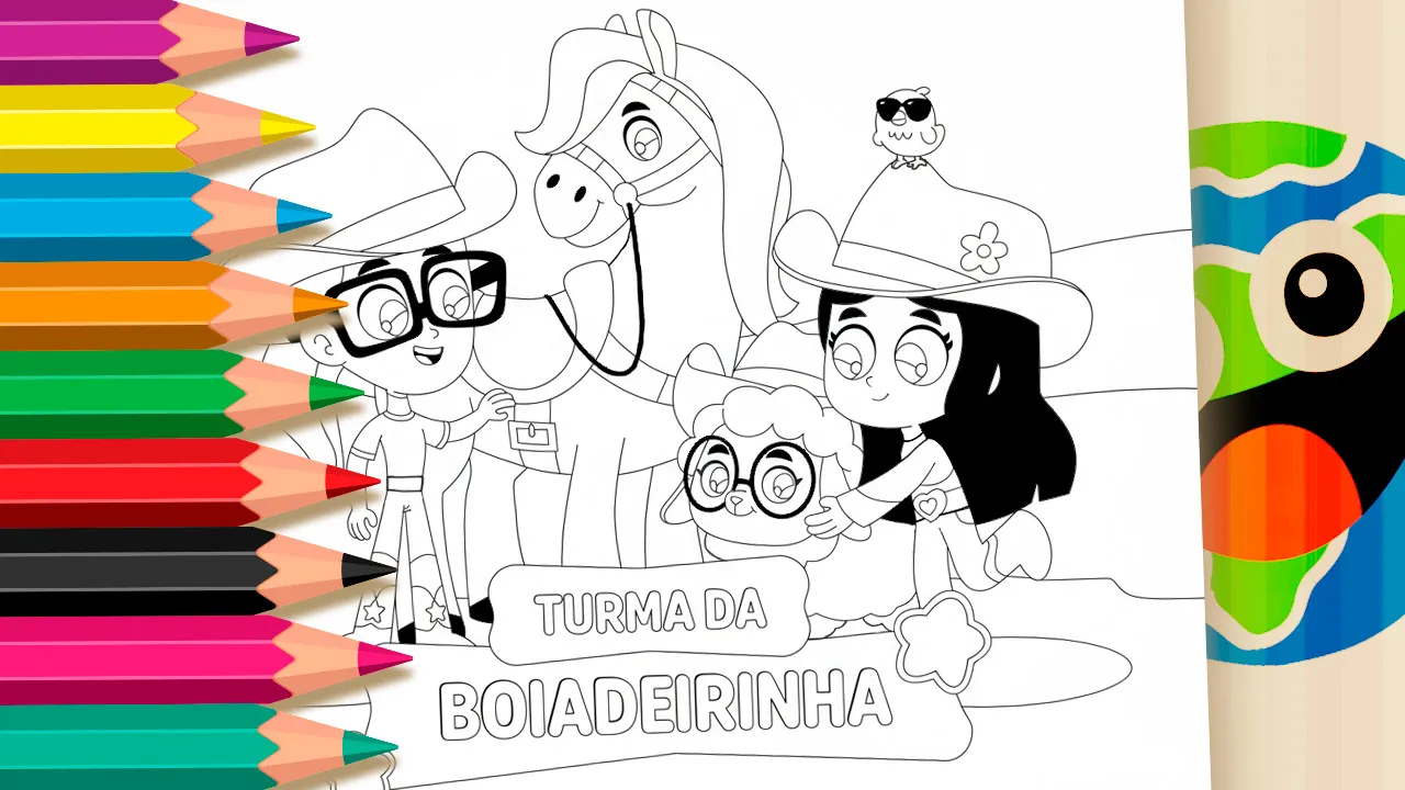 Desenho para Colorir Turma da Boiadeirinha – Ana Castela – Pinte no Site ou Imprimir Grátis!