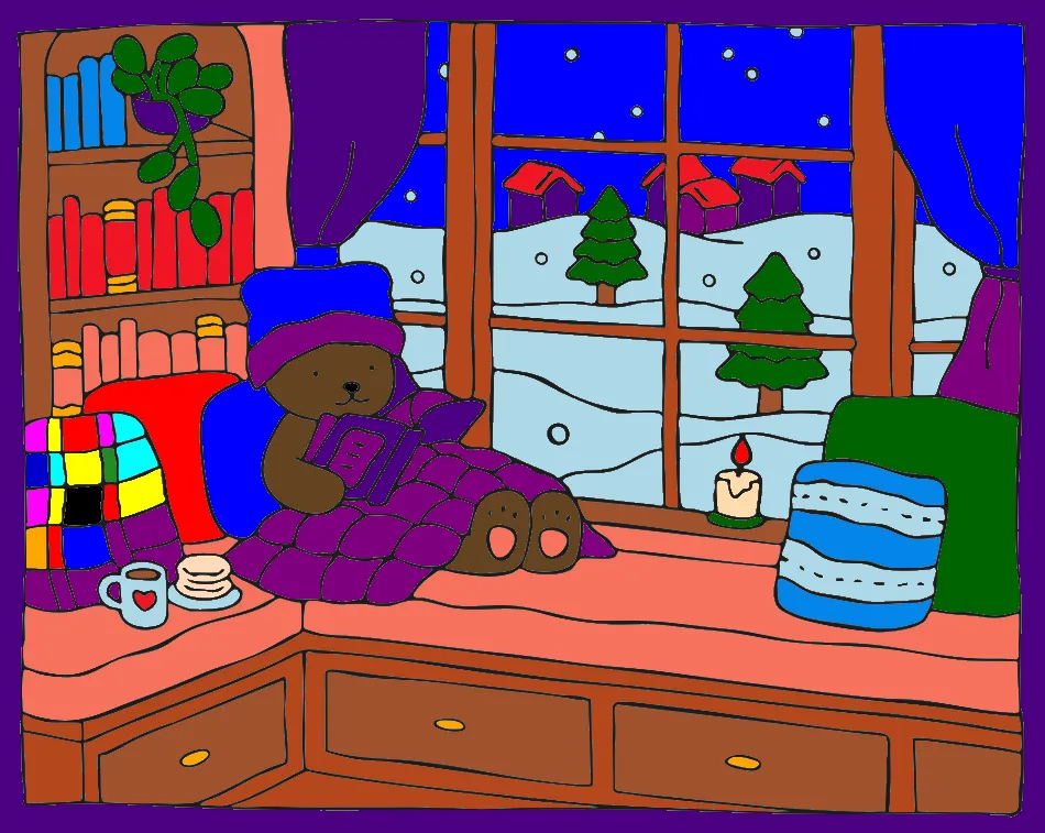 dia de neve – Desenho Colorido Online para Pintar e Imprimir | Jogo de Colorir Grátis no Mundo dos Jogos - Imagem Destacada