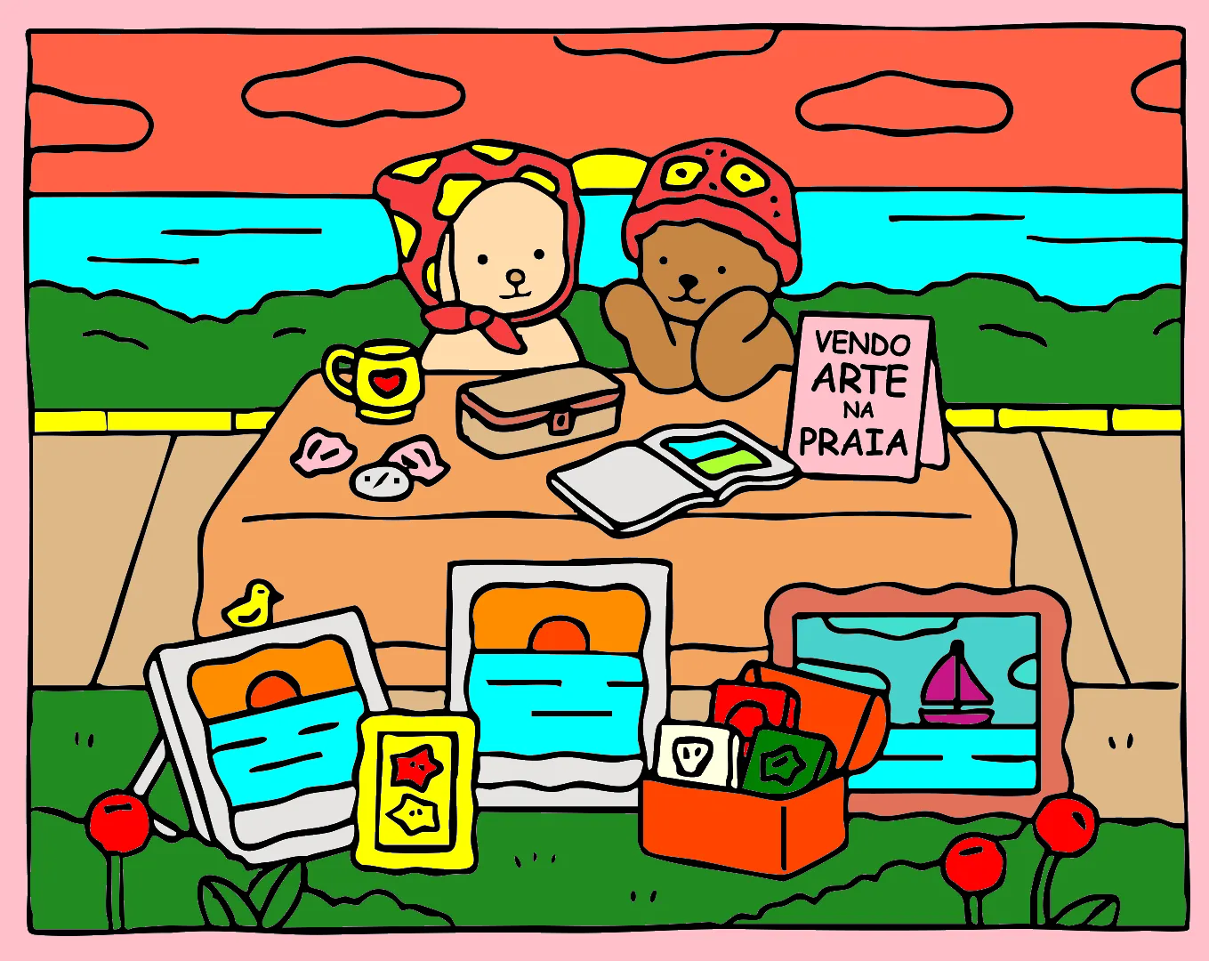 ei ei ei artes lindissssssssss – Desenho Colorido Online para Pintar e Imprimir | Jogo de Colorir Grátis no Mundo dos Jogos - Imagem Destacada