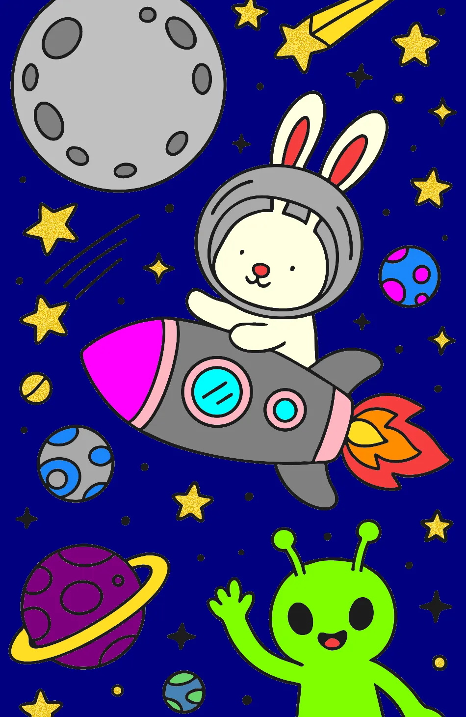 espaso sideral – Desenho Colorido Online para Pintar e Imprimir | Jogo de Colorir Grátis no Mundo dos Jogos - Imagem Destacada