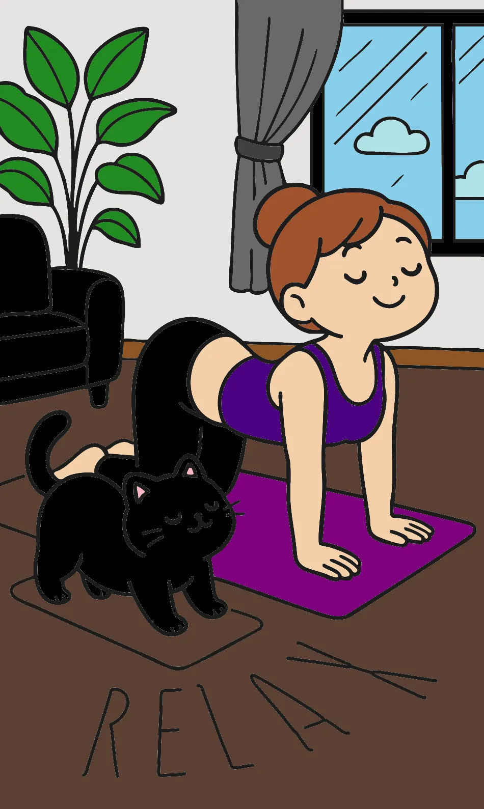 eu é meu gato que foi com deus – Desenho Colorido Online - Imagem Destacada