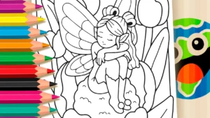 Desenho para colorir Fada Mágica para Colorir Online | Mundo dos Jogos