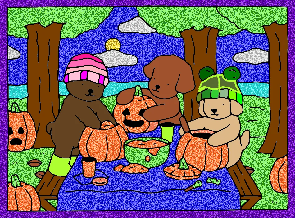 festa das abboboras – Desenho Colorido Online para Pintar e Imprimir | Jogo de Colorir Grátis no Mundo dos Jogos - Imagem Destacada