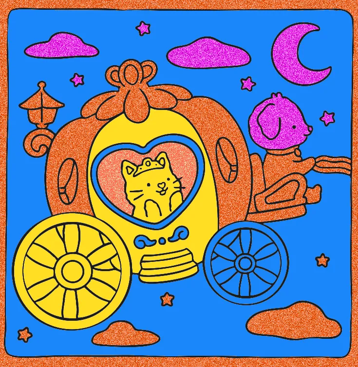 GATINHA – Desenho Colorido Online - Imagem Destacada