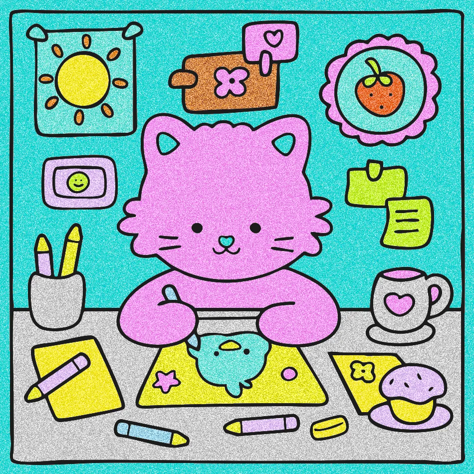 gatinho – Desenho Colorido Online - Imagem Destacada
