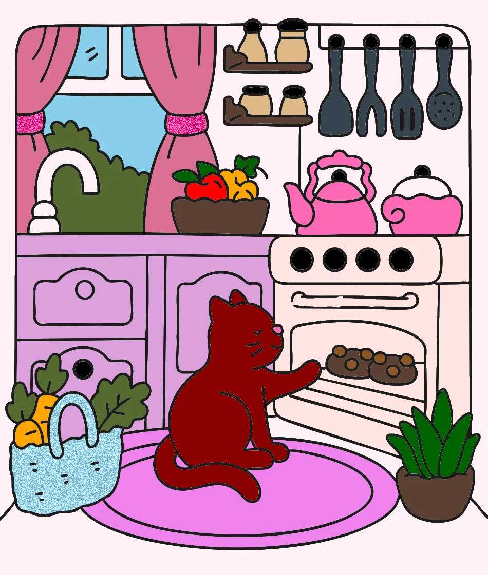 gatinnha – Desenho Colorido Online - Imagem Destacada