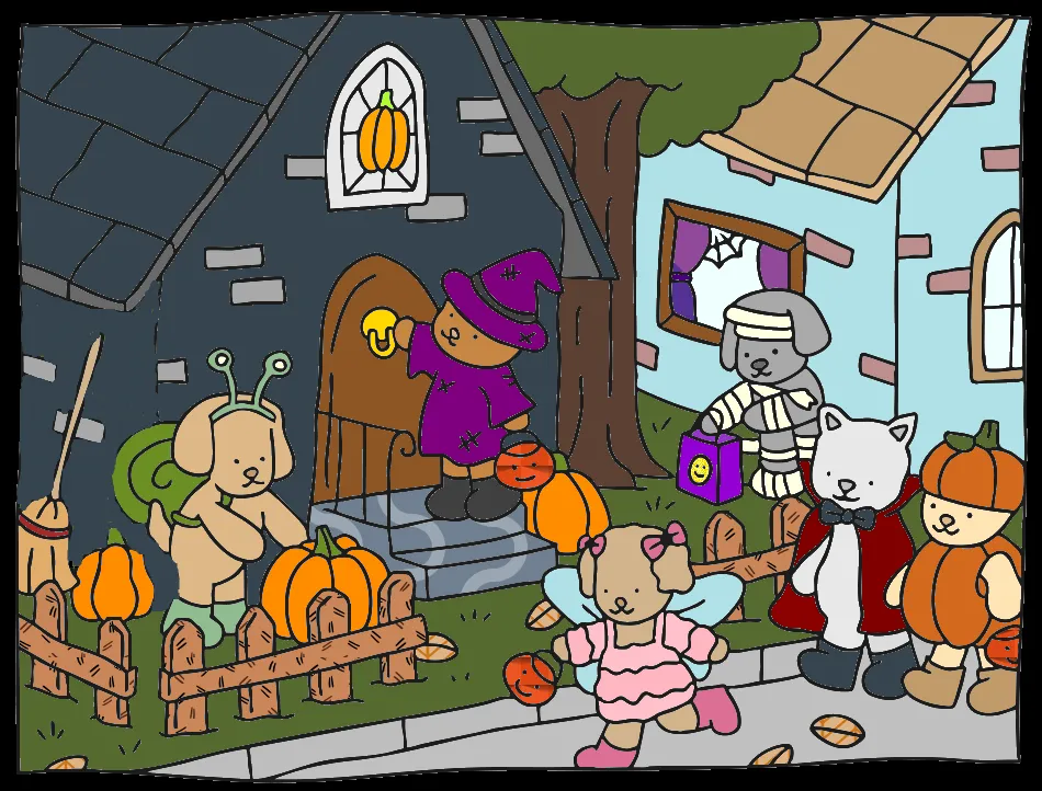 halloween !! – Desenho Colorido Online - Imagem Destacada