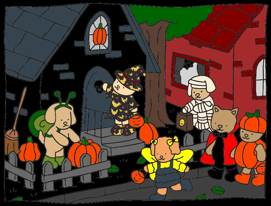 hallowennnn – Desenho Colorido Online para Pintar e Imprimir | Jogo de Colorir Grátis no Mundo dos Jogos - Imagem Destacada