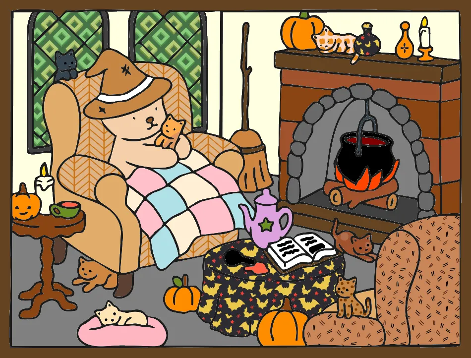 It’s October – Desenho Colorido Online - Imagem Destacada