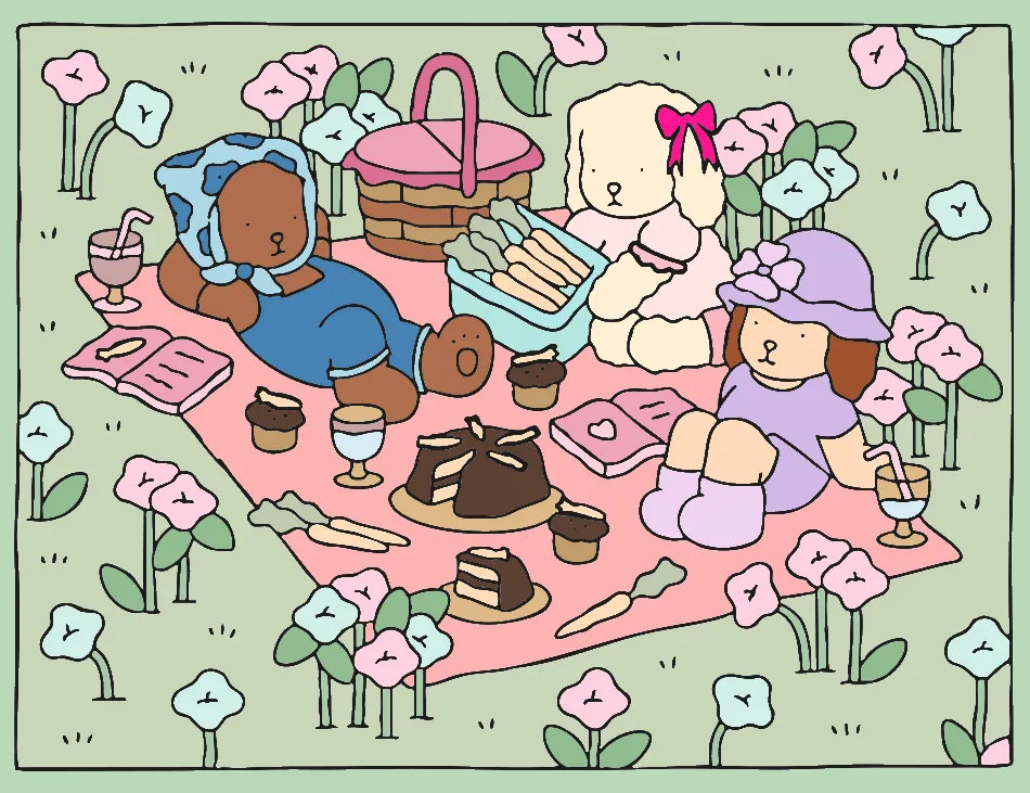 lanche com amigos – Desenho Colorido Online para Pintar e Imprimir | Jogo de Colorir Grátis no Mundo dos Jogos