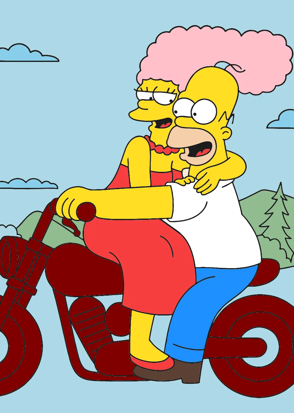 marg e homer – Desenho Colorido Online para Pintar e Imprimir | Jogo de Colorir Grátis no Mundo dos Jogos - Imagem Destacada
