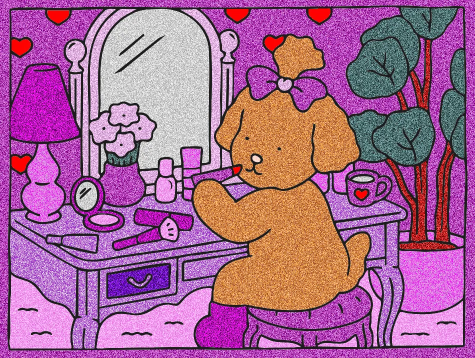 ME MAQUIANDO – Desenho Colorido Online - Imagem Destacada