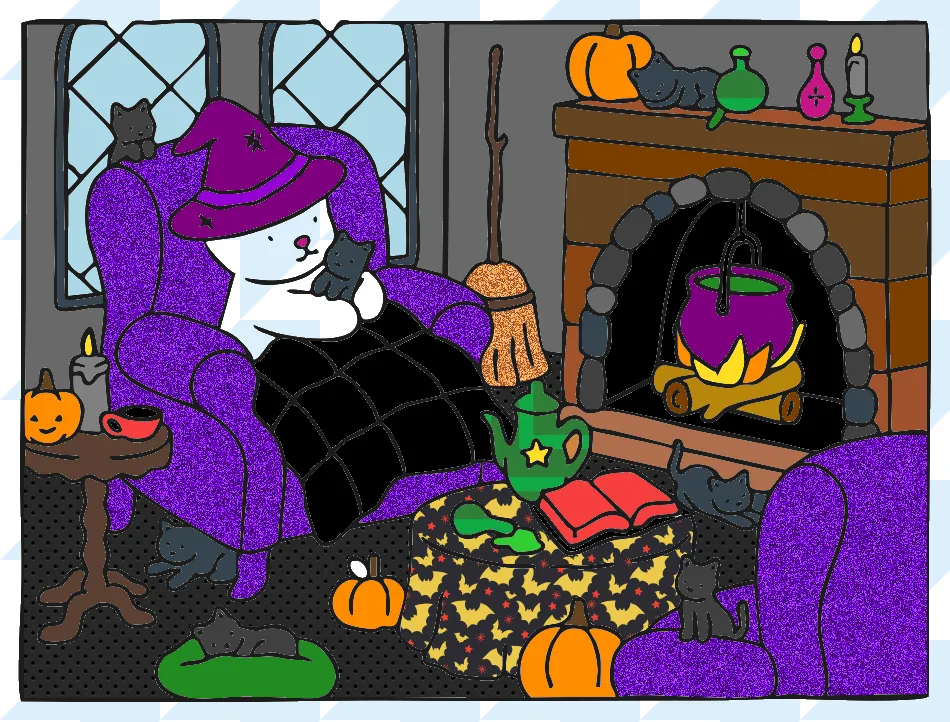 meu mundinho de magia – Desenho Colorido Online - Imagem Destacada