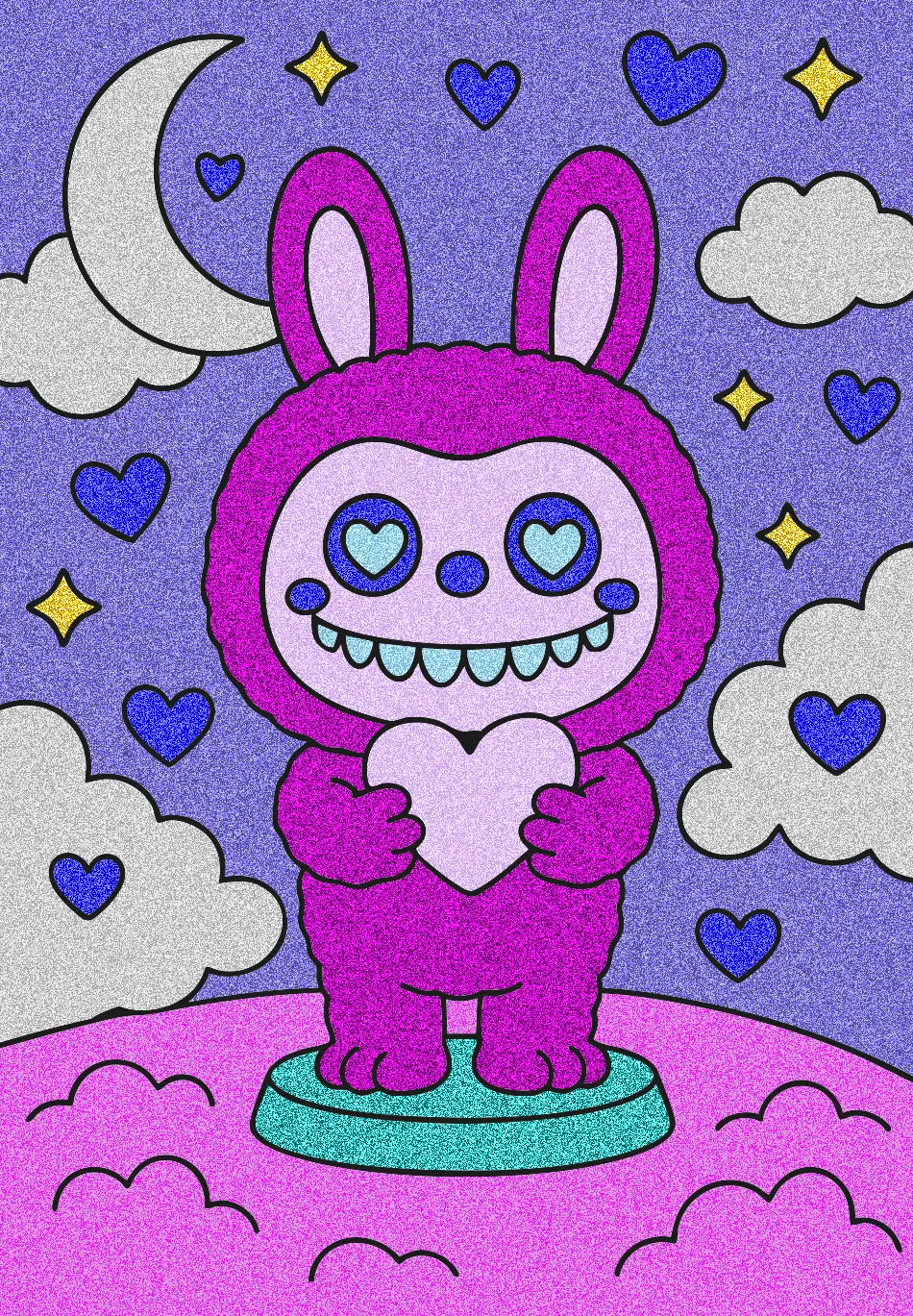 MEU MUNDO LABUBU – Desenho Colorido Online para Pintar e Imprimir | Jogo de Colorir Grátis no Mundo dos Jogos
