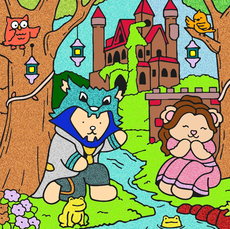 meu paraiso de prinsesas – Desenho Colorido Online para Pintar e Imprimir | Jogo de Colorir Grátis no Mundo dos Jogos - Imagem Destacada