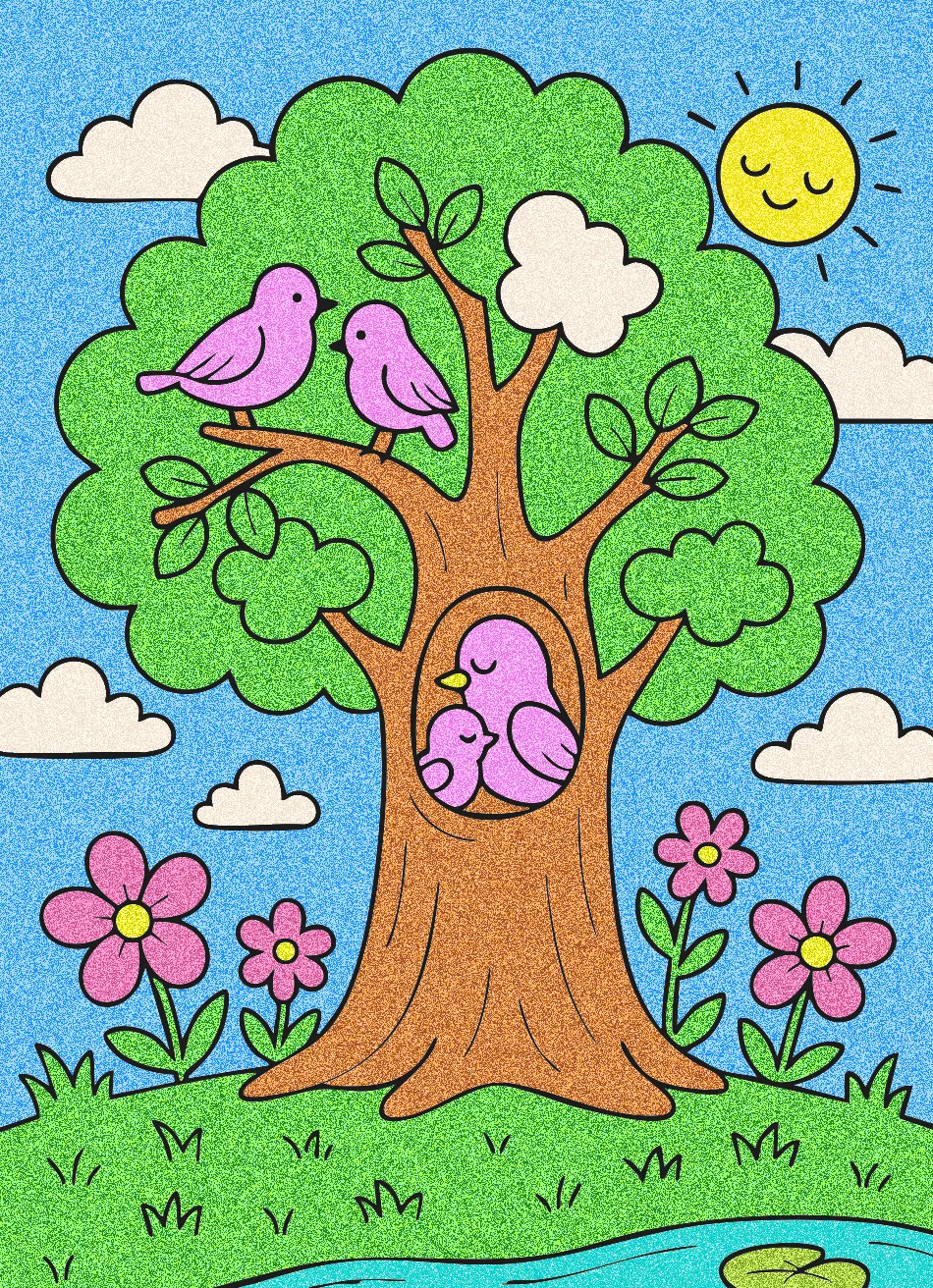 Meu pássaro colorido!!! – Desenho Colorido Online - Imagem Destacada