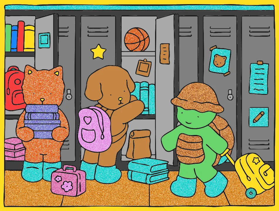 meu primero dia do aula – Desenho Colorido Online para Pintar e Imprimir | Jogo de Colorir Grátis no Mundo dos Jogos - Imagem Destacada