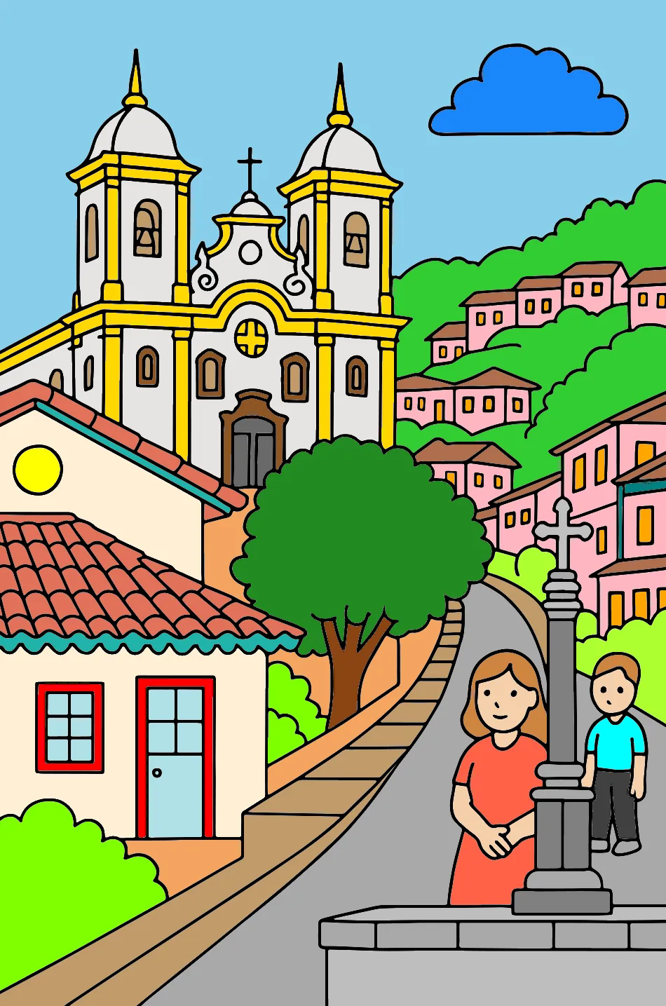 Minas Gerais – Desenho Colorido Online - Imagem Destacada