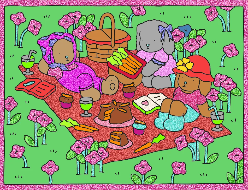 minhas amigas para sebre – Desenho Colorido Online para Pintar e Imprimir | Jogo de Colorir Grátis no Mundo dos Jogos - Imagem Destacada