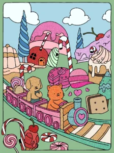 mundo dos doces – Desenho Colorido Online para Pintar e Imprimir | Jogo de Colorir Grátis no Mundo dos Jogos