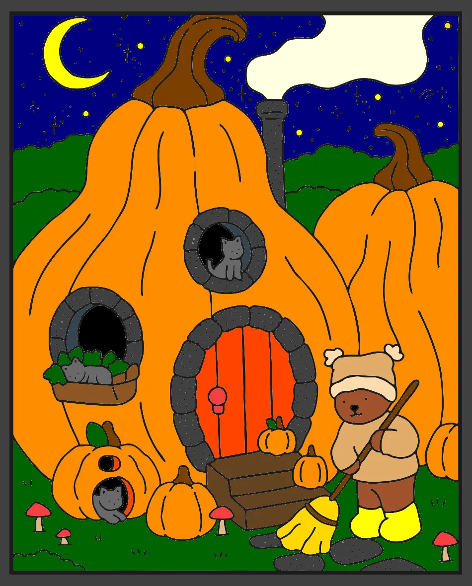 noite – Desenho Colorido Online - Imagem Destacada