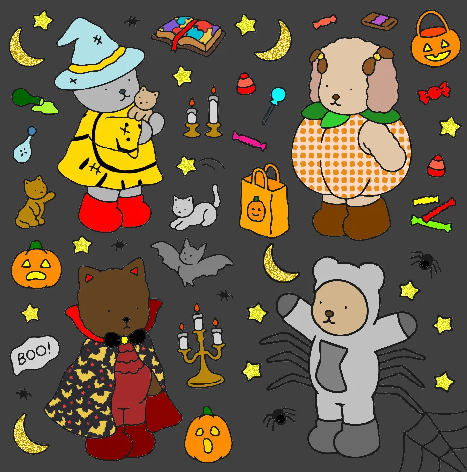 Noite escura – Desenho Colorido Online para Pintar e Imprimir | Jogo de Colorir Grátis no Mundo dos Jogos - Imagem Destacada