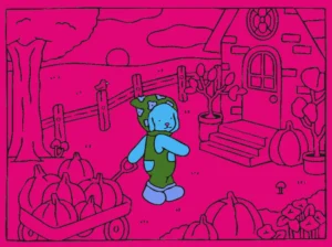 O CACHORRINHO E SUAS ABOBORAS – Desenho Colorido Online para Pintar e Imprimir | Jogo de Colorir Grátis no Mundo dos Jogos
