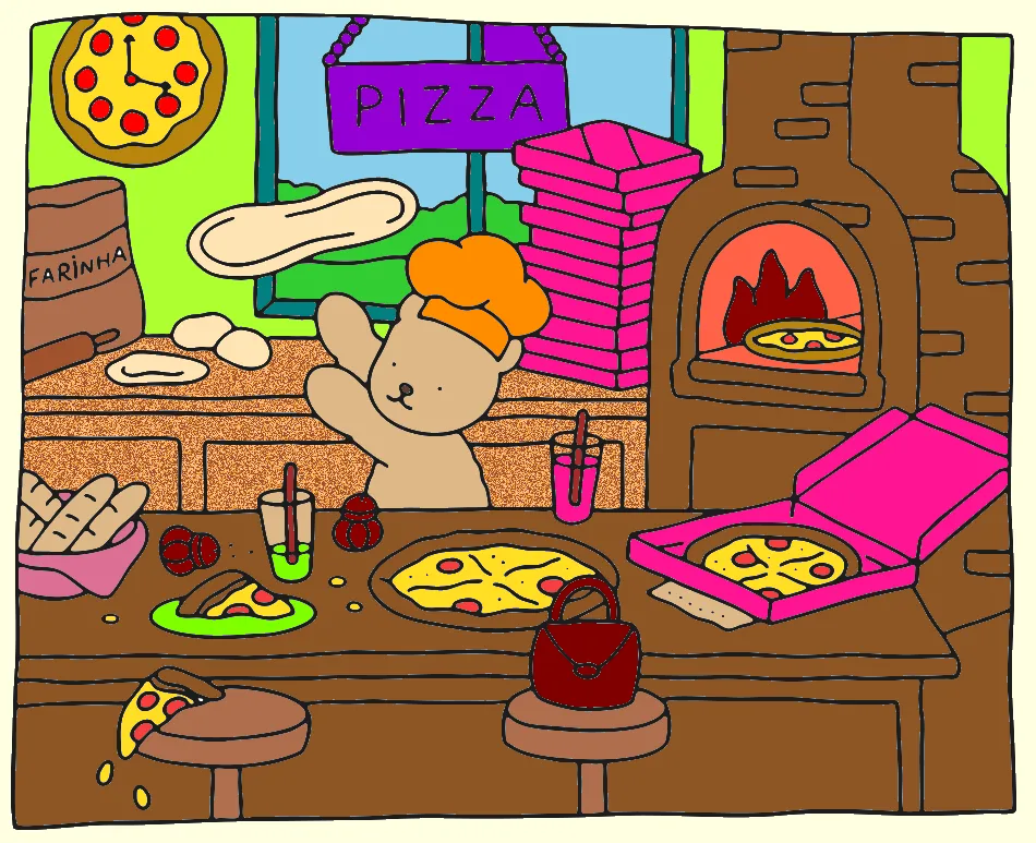 o de vcs e feio o meu e lindoo – Desenho Colorido Online - Imagem Destacada